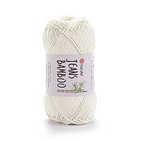 Yarnart JEANS BAMBOO (Джинс Бамбук) No 102 кремовий (Пряжа бамбук, нитки для в'язання)