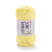 Yarnart JEANS BAMBOO (Джинс Бамбук) No 104 світло-жовний (Пряжа бамбук, нитки для в'язання)
