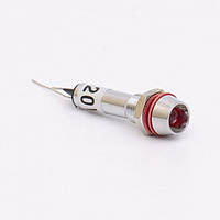 Світлодіодний індикатор металевий AD22C-6 220v AС