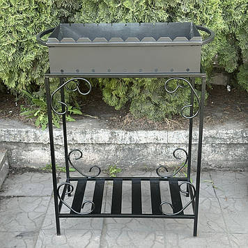 Мангал із дровницею на 9 шампурів 4 мм