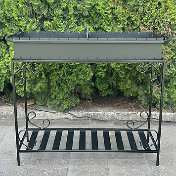 Мангал із дровницею на 15 шампурів 3 мм