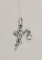 Підвіска "Ангел" зі срібла з перлиною
