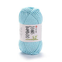 Yarnart JEANS BAMBOO (Джинс Бамбук) No 119 м’ятний (Пряжа бамбук, нитки для в'язання)