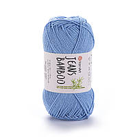 Yarnart JEANS BAMBOO (Джинс Бамбук) No 122 блакитний (Пряжа бамбук, нитки для в'язання)
