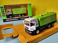 Дитячий іграшковий сміттєвоз, прибиральна машина "Чисте місто" світло, звук, інерція