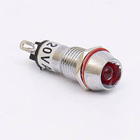 Світлодіодний індикатор металевий AD22C-10 220v AС