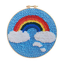 Набір для килимової вишивки "Райдуга", 20 см (з п'яльцями)