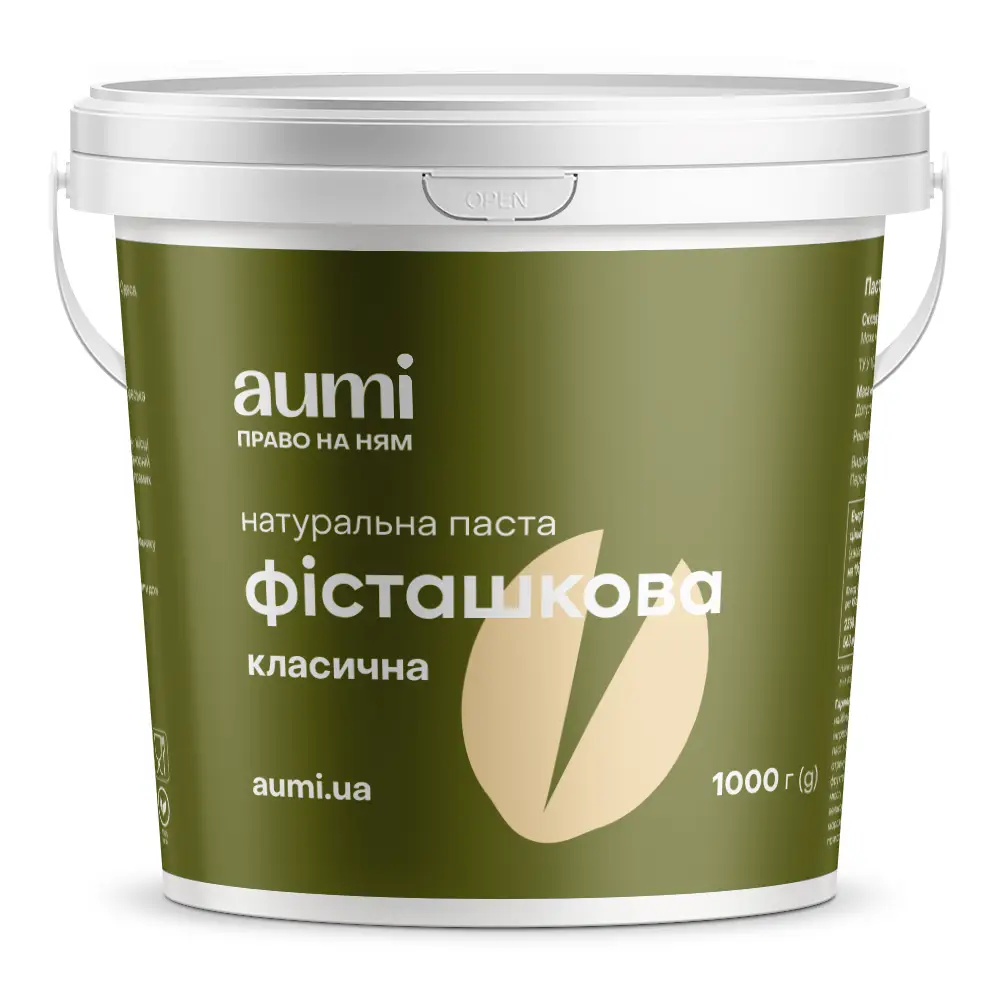 Паста фісташкова класична 1кг, Aumi, фото 1