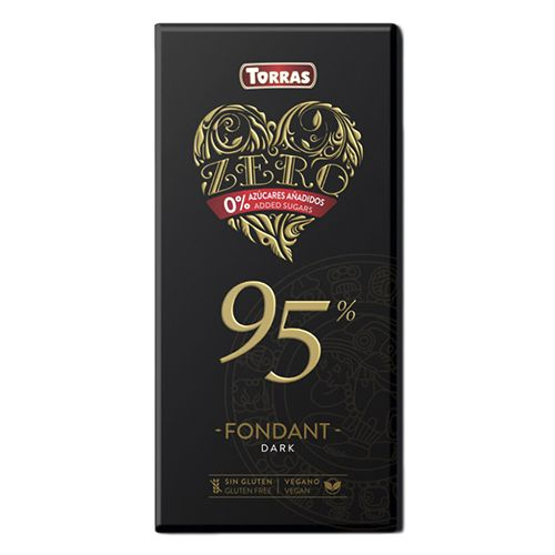 Шоколад чорний 95% без глютену ,100г ,Torras