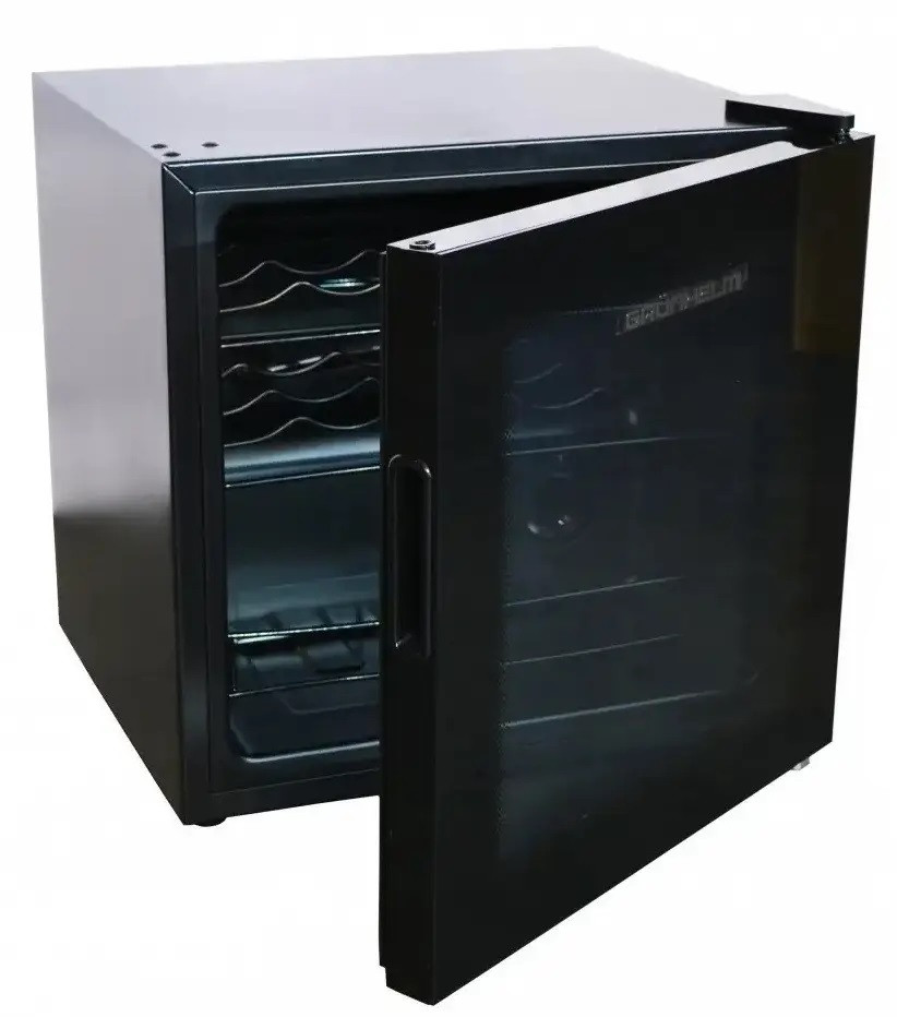 Винна шафа Grunhelm GWC-14 (чорна,14 пляшок 50 см) холодильник для вина, фото 1