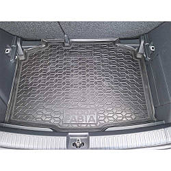 Килимок в багажник гумовий для Skoda Fabia 2021-2025 Хетчбек / Шкода Фабія автогум