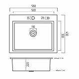 Кухонна мийка Platinum Handmade 5843 HD-D001 сталь 3.0/1.5, фото 9