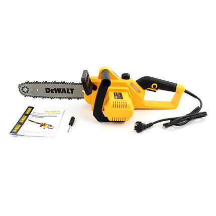 Електрична ланцюгова пила DeWalt DCM2800X1 (шина 30 см, 2.8 кВт) Електропила Деволт, фото 1