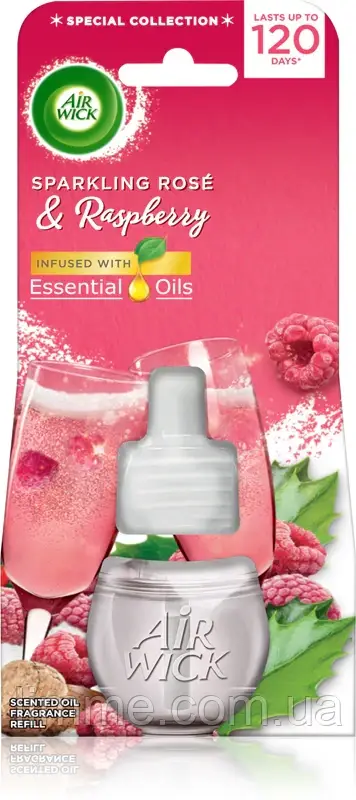 Запаска для електричного освіжувача повітря  Air Wick Sparkling Rose & Raspberry 19 мл.