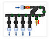 Колектор на 4 електроклапани з фільтром, вузлом консервації та краном у підземному боксі. Комплект автополиву, фото 6