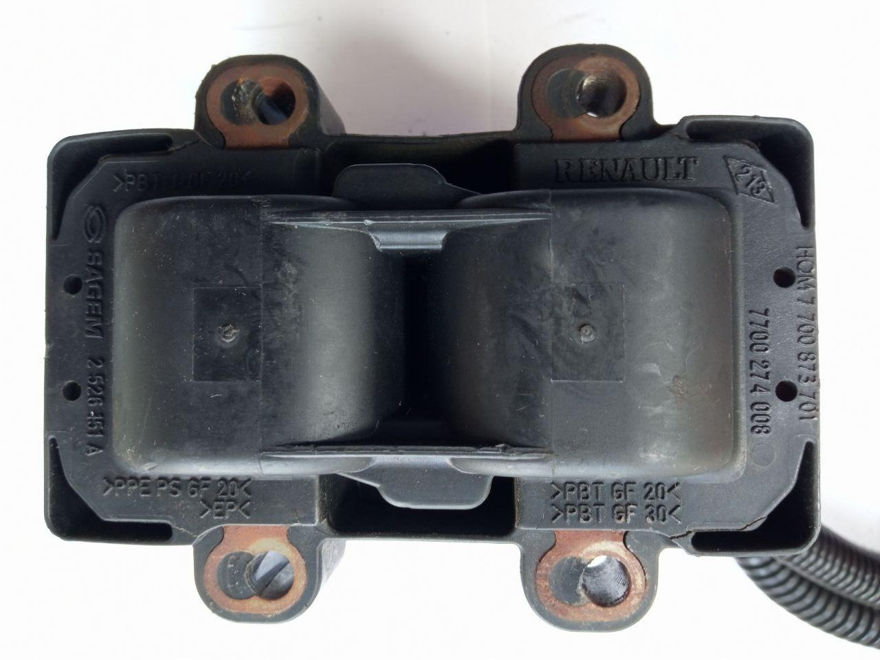 Катушка запалювання Renault Megane Sagem 2 526 151 A / 2526151A / 7700 873 701 / 7700873701