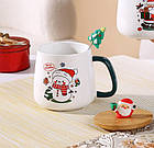 Новорічний подарунковий набір чашка з ложкою в авторському пакованні, фото 2