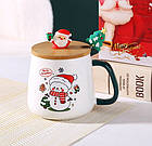 Новорічний подарунковий набір чашка з ложкою в авторському пакованні, фото 4