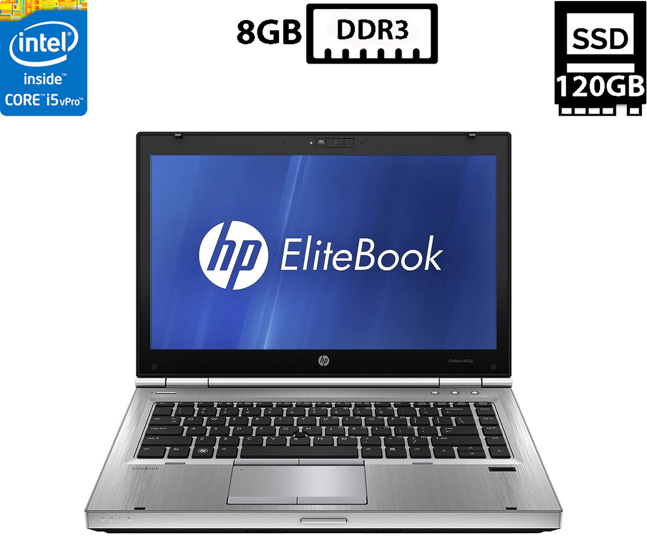 Ноутбук HP EliteBook 8470p/14”TN 1600x900/Core i5-3340M 2.70GHz/8GB DDR3/SSD 120GB/Intel HD Graphics Б/В