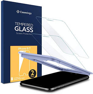 Захисне скло Caseology Tempered Glass Screen Protector 2 pack для iPhone 7 | 8 | SE 2020 | 2022 AGL01004