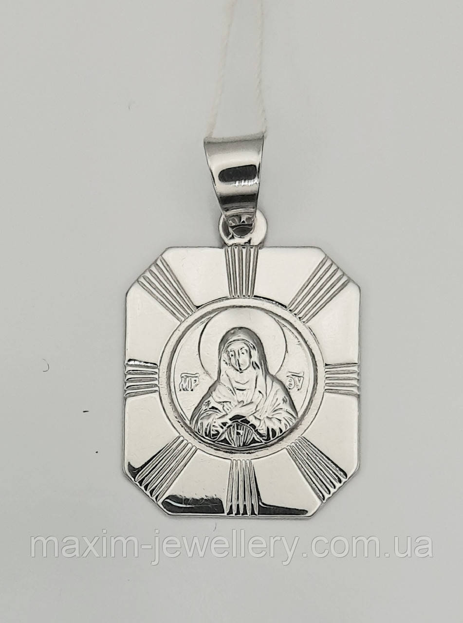 Підвіска "Богородиця - Розчулення" зі срібла, фото 1