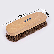 Щітка для взуття Saphir Natural Horsehair Brush, натуральне кінське волосся 17 см