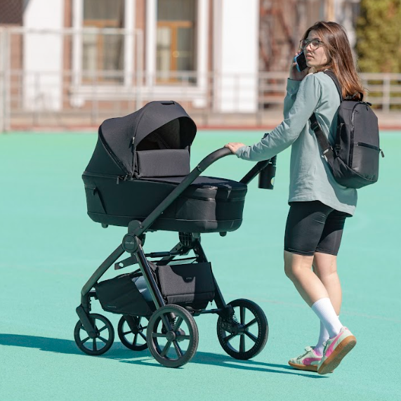 Коляска універсальна Carrello Omega + CRL-6540 (2in1) Cosmo Black