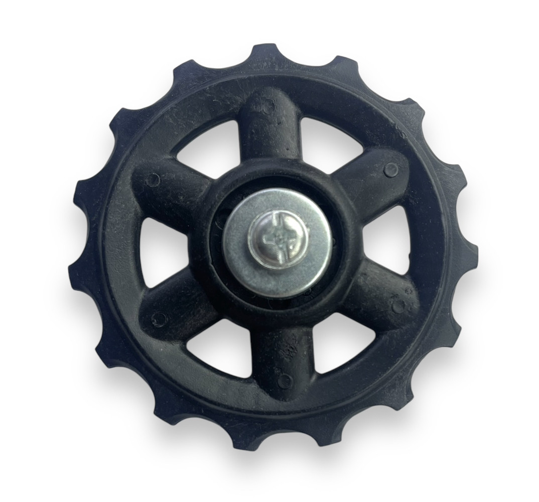 Зірочка ролик на 15 зубів для заднього перемикача велосипеда чорна, фото 1