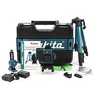 Акумуляторний лазерний Makita нівелір SK700GDZ 4D-16 лінійний рівень зі штативом