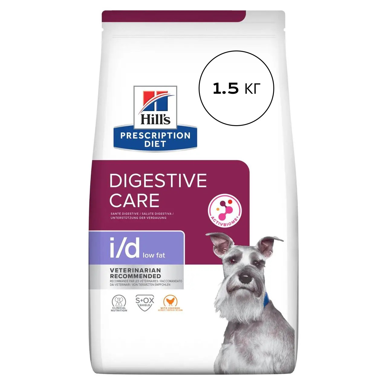 Сухий корм для собак зі зниженим вмістом жиру Hill’s Prescription Diet i/d Low Fat 1,5 кг