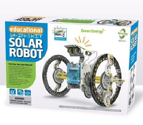 Конструктор на сонячних батарейках 14 в 1 Solar Robot 2115A