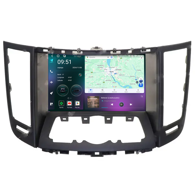 Штатна магнітола Mekede M7 Plus Infiniti FX30d (2009-2012) CarPlay QleD