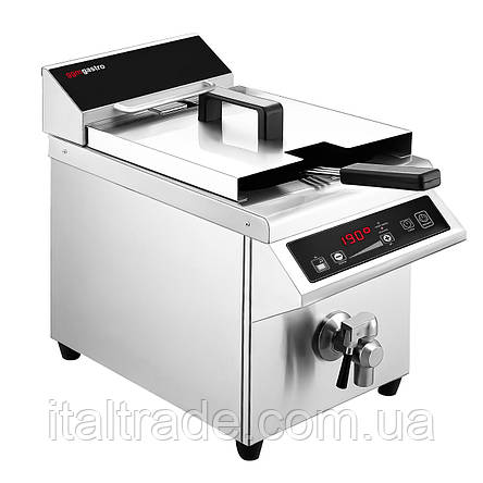 Фритюрниця індукційна однопостова GGM Gastro IFBZ-8 об'ємом 8 л, фото 1