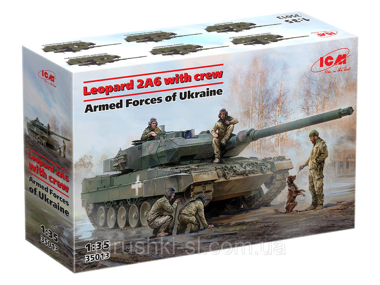 Збірна модель (1:35) Танк Leopard 2A6 з екіпажем, Збройні сили України