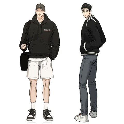 Дакімакура 150 х 50 см Джу Джэкён Яой Джинкс манхва Yaoi Jinx Mingwa Подушка з наволочкою обнімашка, фото 1
