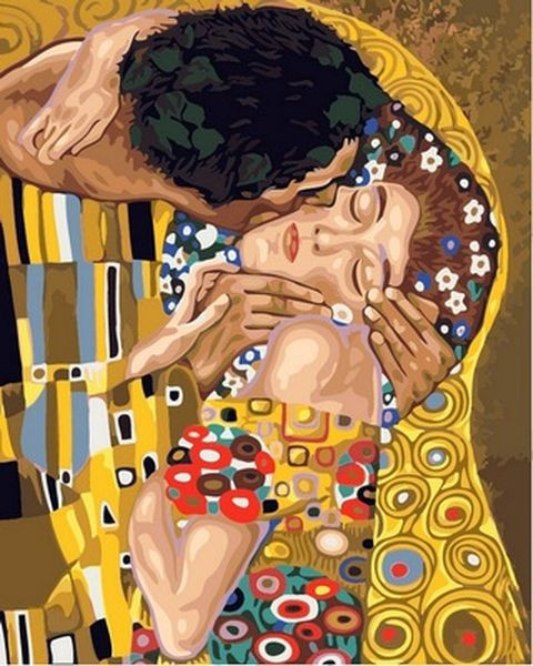 Картина за номерами 40х50 см. Babylon Поцілунок Густав Клімт (RVP 547), фото 1