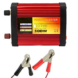 Перетворювач напруги з 12 до 220V, 500W, CIEMANS / Інвертор постійного струму / Автомобільний інвертор
