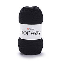 YarnArt NORWAY (Норвей) №30 чорний  (Пряжа акрилова, нитки для в'язання)