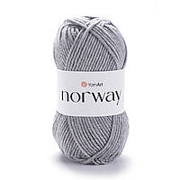 YarnArt NORWAY (Норвей) №804 світло-сірий  (Пряжа акрилова, нитки для в'язання)