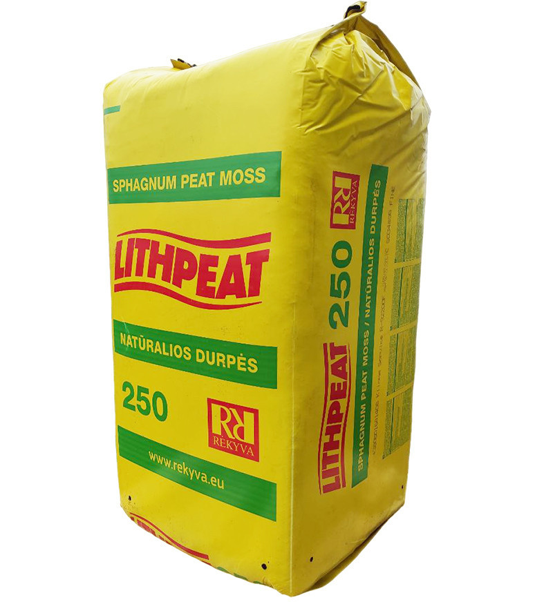 Торф верховий "Lith peat" 3.5-4.5 pH фр. 0-20 мм, 250 л (Rėkyva)