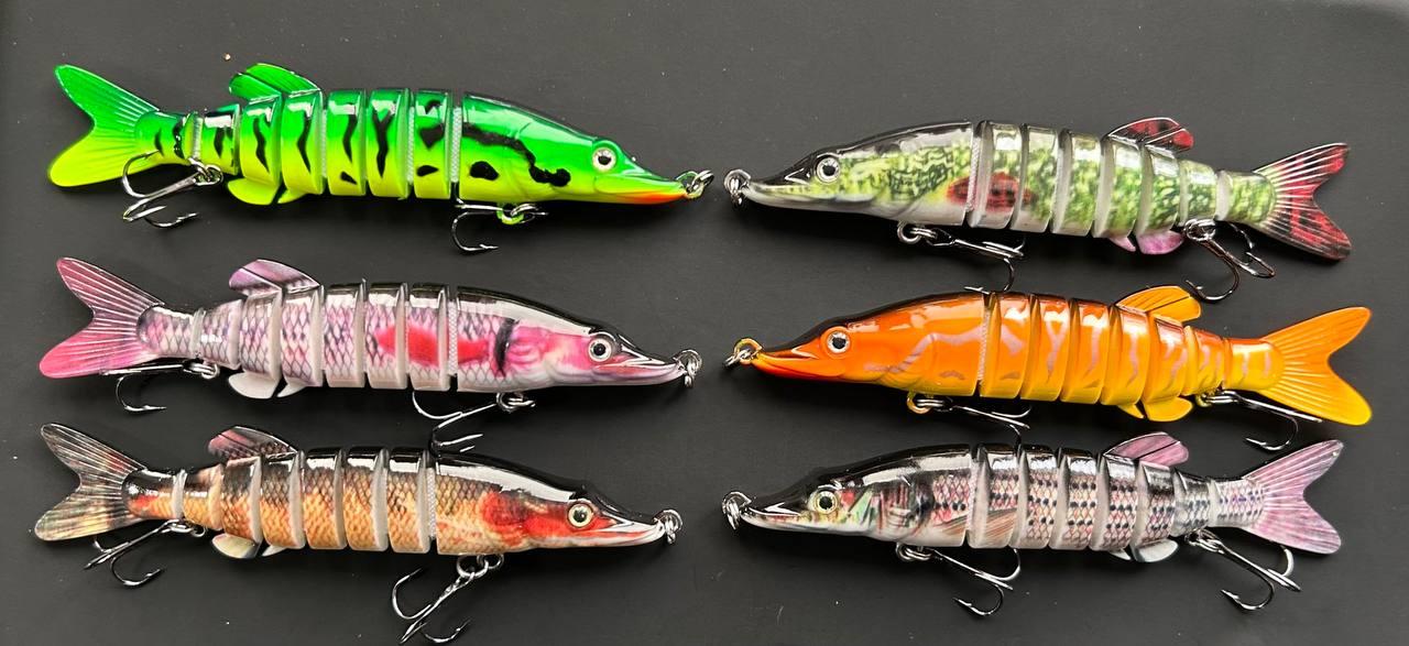 Набір Воблерів Swimbait Щука Складаний секційний свімбейт 130mm/19g (набір 6шт)