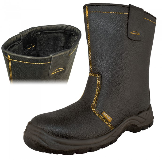 Чоботи утеплені, Утеплені робочі Напів Чоботи, Польша, чоботи на зиму, фото 1