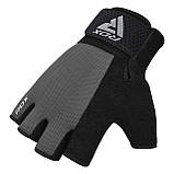 Рукавички для фітнесу RDX W1 Half Gray Plus L, фото 4