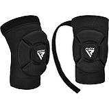 Наколінники спортивні RDX Hosiery Knee Foam K5 Black/White L (пара), фото 4