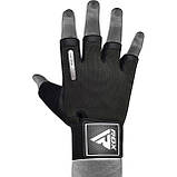 Рукавички для фітнесу RDX T2 Half Black XL, фото 3