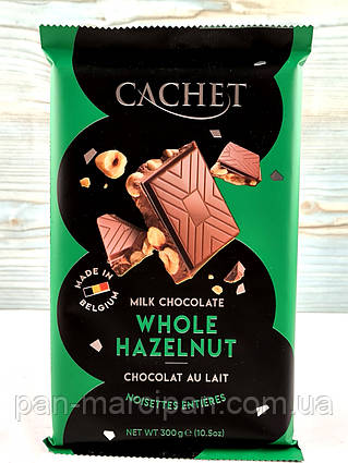 Шоколад Cachet молочний з фундуком 300 г