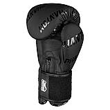 Боксерські рукавиці Phantom APEX Velcro Black 12 унцій (Бинти 4м. в подарунок), фото 5