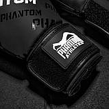 Боксерські рукавиці Phantom APEX Velcro Black 12 унцій (Бинти 4м. в подарунок), фото 9