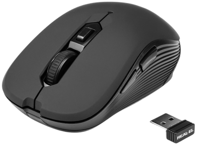 Миша бездротова REAL-EL RM-480 Black (EL123200050)