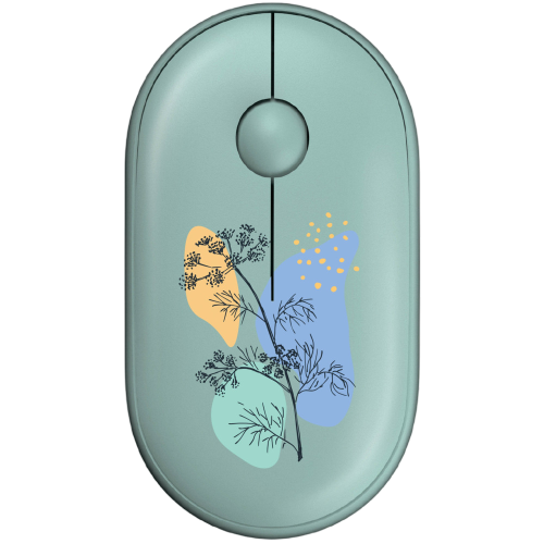 Миша бездротова 2E MF300 Flora Dill Silent Green (2E-MF300WFLORAGN)